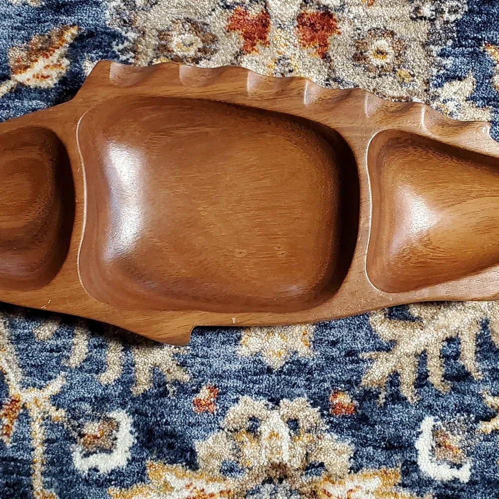 Monkey Pod Wood Serving Tray 1971